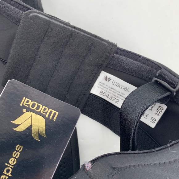 Wacoal Staying Power Wireless convertible Strapless Bra black new with tags 34DD - Picture 4 of 4